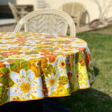 Nappe ronde vintage 1970