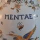 Pot apothicaire "mentae" en faïence de moustiers