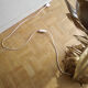 Golden metal flower lamp Hans Kogl 1970