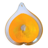 Heart-shaped bowl in blown Murano glass, 1970