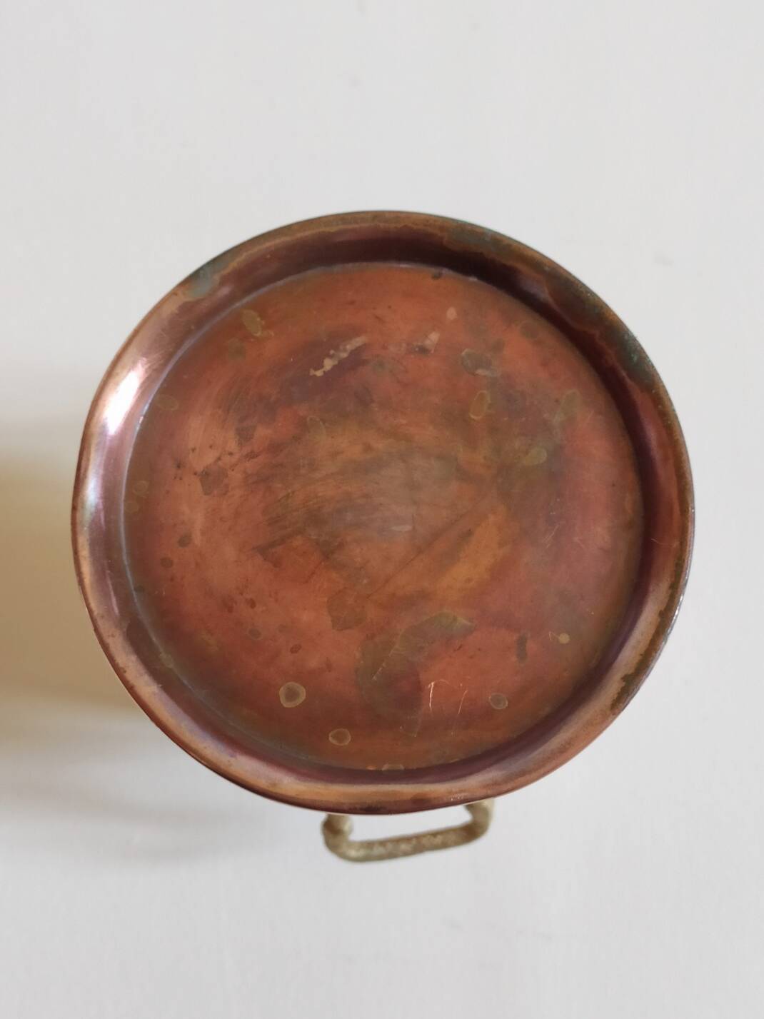 Small copper milk jug