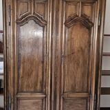 Old wardrobe with 3 shelves and small wardrobe