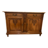 Buffet bois plateau marbre