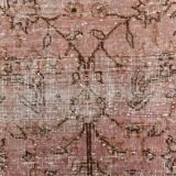 Pink & Brown Large Vintage Rug, 213x325Cm