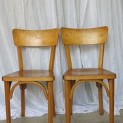 Pair of Baumann bistro chairs