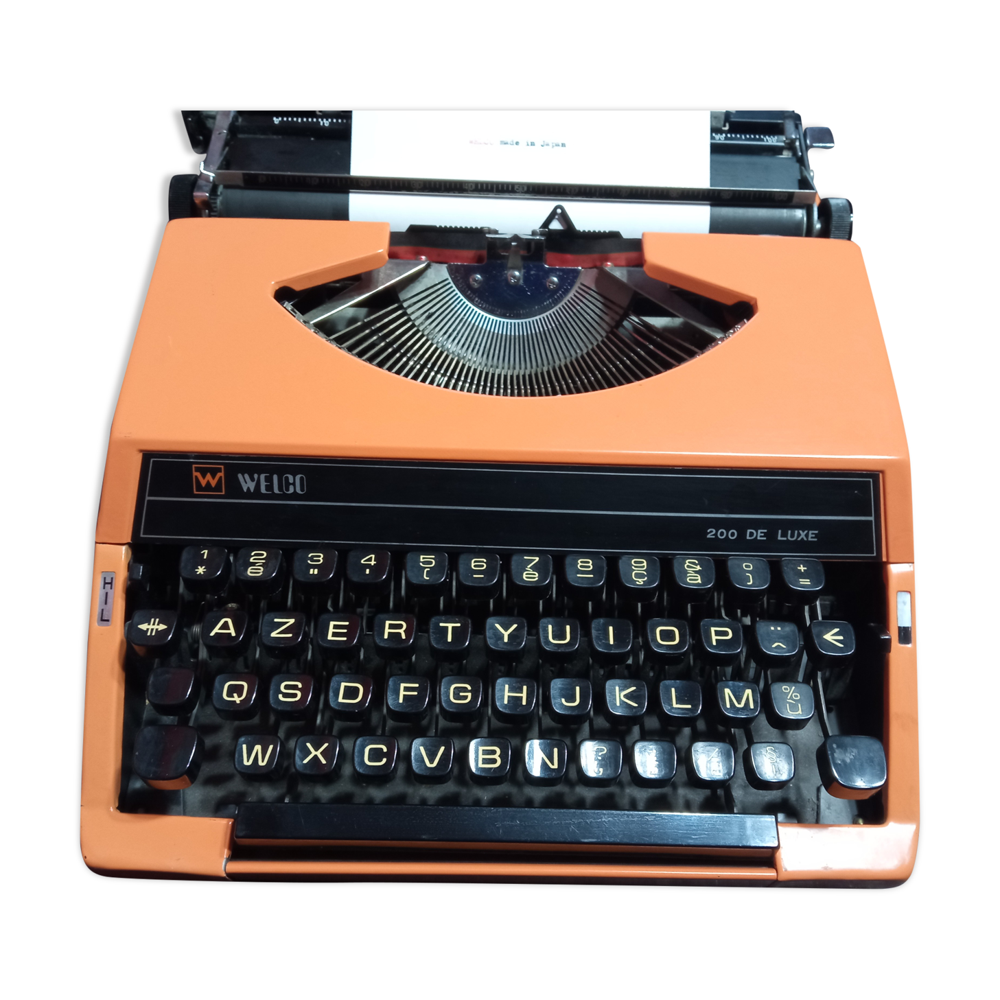 Welco 200 de luxe orange typewriter