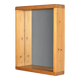 Solid pine mirror, Les Arcs, France, circa 1970