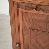 Antique wooden gramophone sideboard Art Deco France 1950