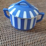 Sugar bowl and milk pot Sarreguemines