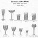 5 Saint-Louis “Gavarni” crystal champagne glasses, early 20th century