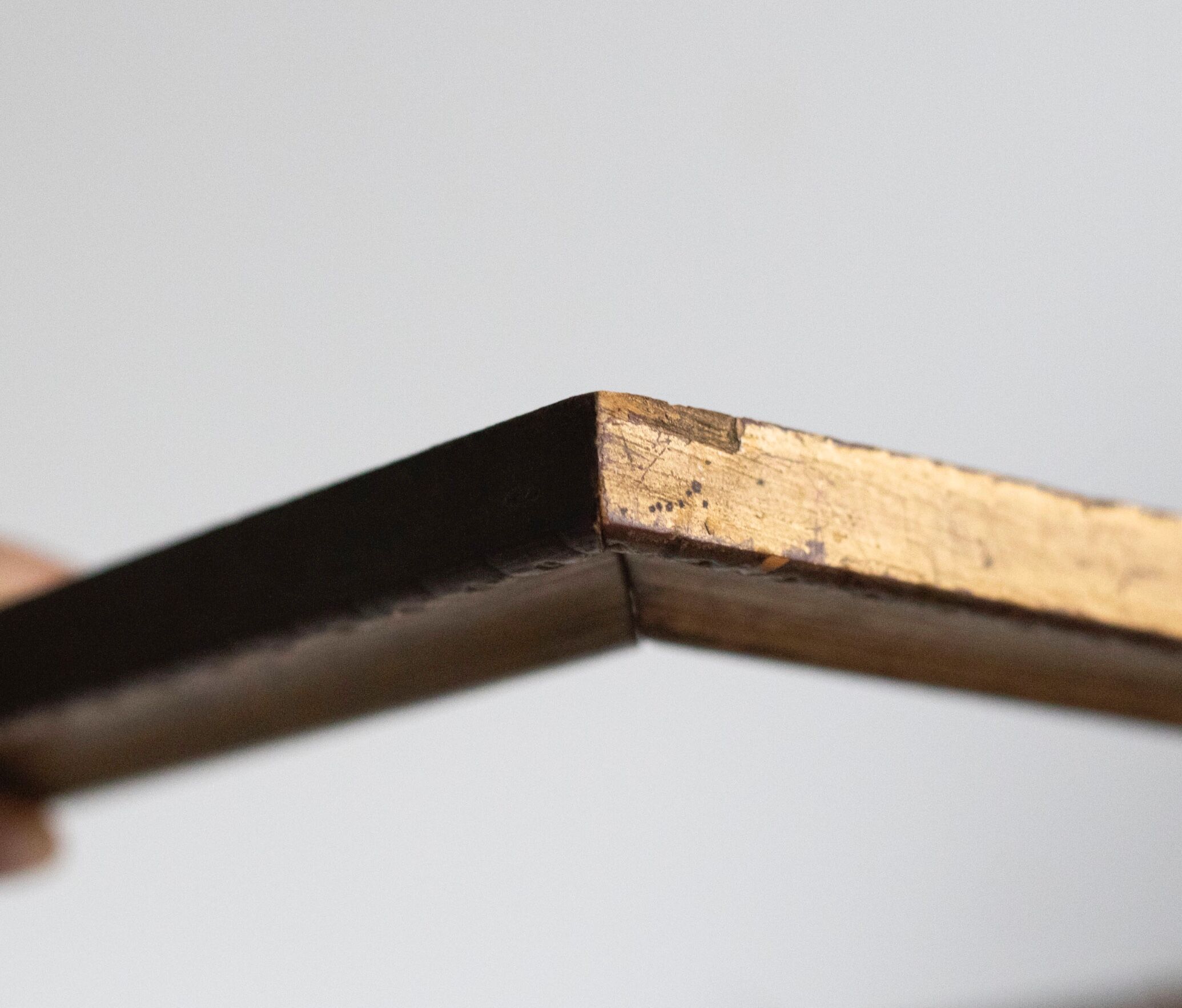 Old gilded wooden frame