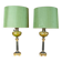 Vintage Pair of Table Lamps in a Classical Style with Decorative Bases and