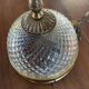 Suspension brass basket and glass vintage diamond tip