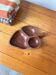 Wooden aperitif dish or teak pocket emptier