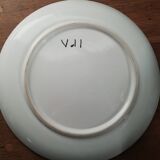 Vallauris cheese bell and dish with thistle decor from the 60s