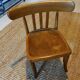 Baumann children's wooden chair signed