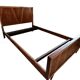 Mid Century Teak Wood Bed Frame, Spain, 1950s
