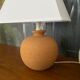 Lampe boule terre cuite vintage