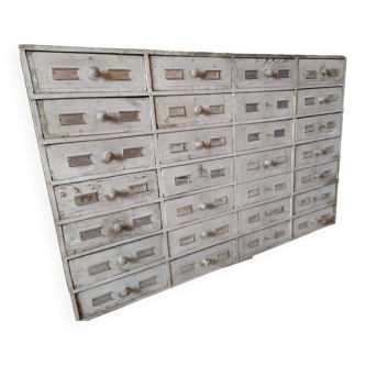 Wooden trade furniture with 28 drawers