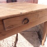 Old Burgundy farm table