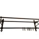 Vintage wall coat rack in copper / hanging coat rack
