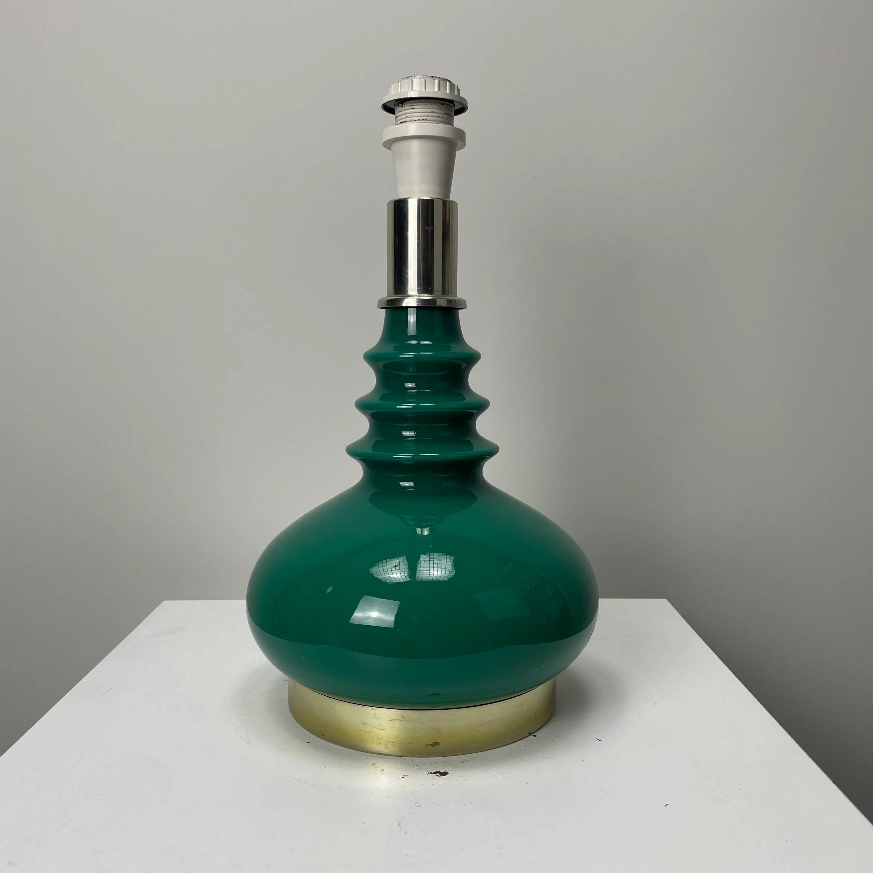 Green Galaxy table lamp by Peill & Putzler 1960
