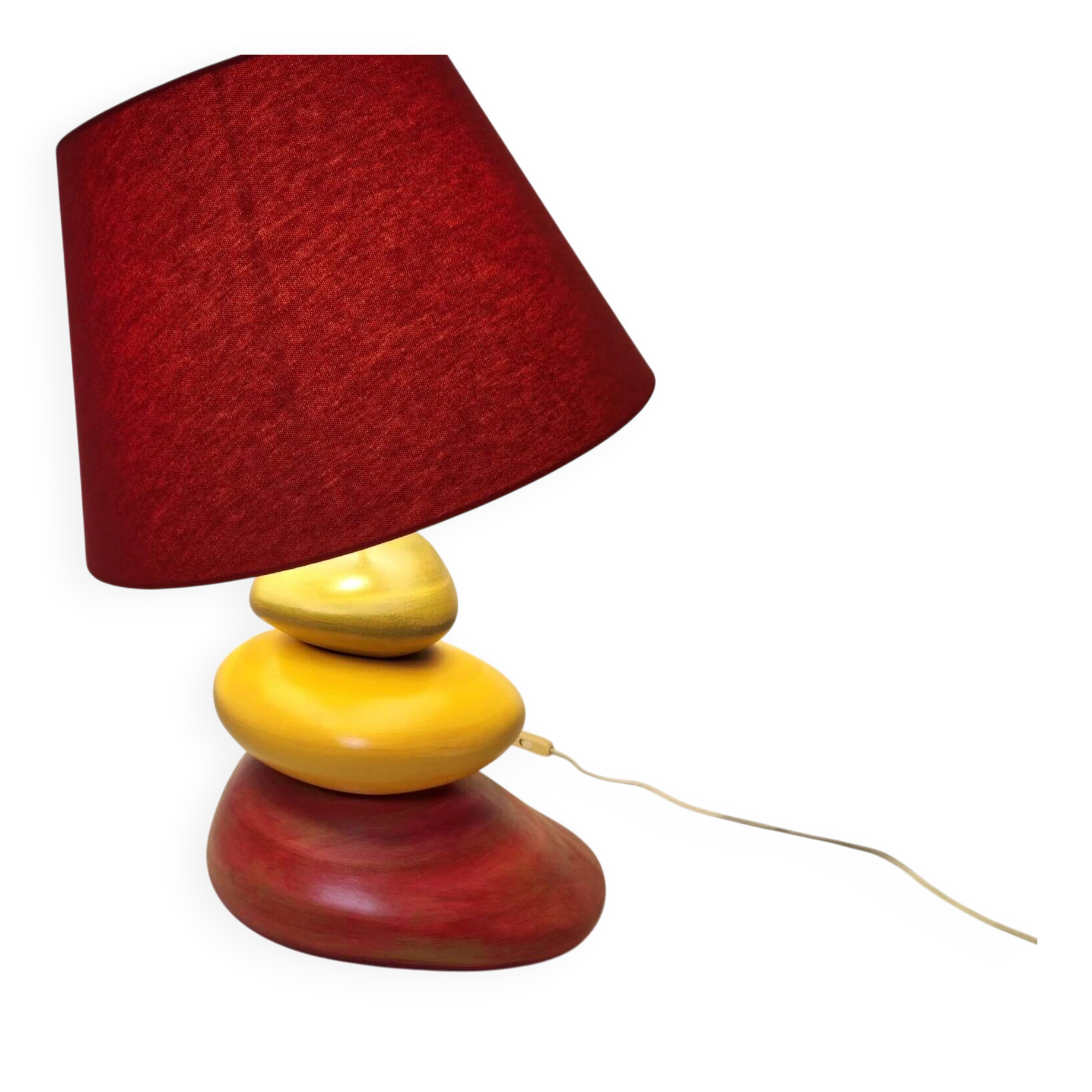 François Chatain pebble lamp, France 1980s