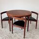 Roundette Teak Extendable Dining Set by Hans Olsen for Frem Røjle, Denmark