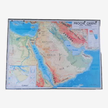 Ancienne carte MDI Proche Orient