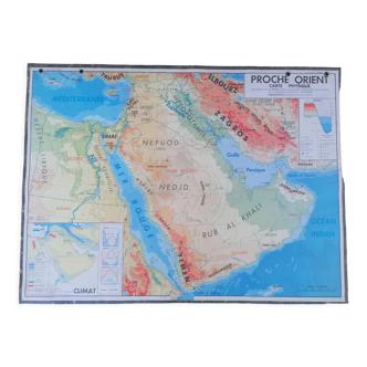 Ancienne carte MDI Proche Orient