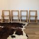 Suite de 4 chaises pliantes