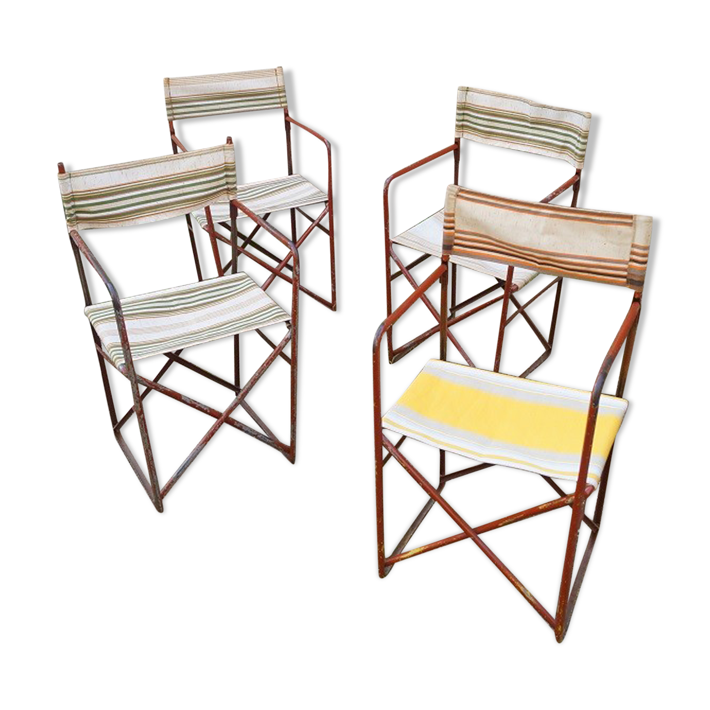 Lot de fauteuils de jardin vintage