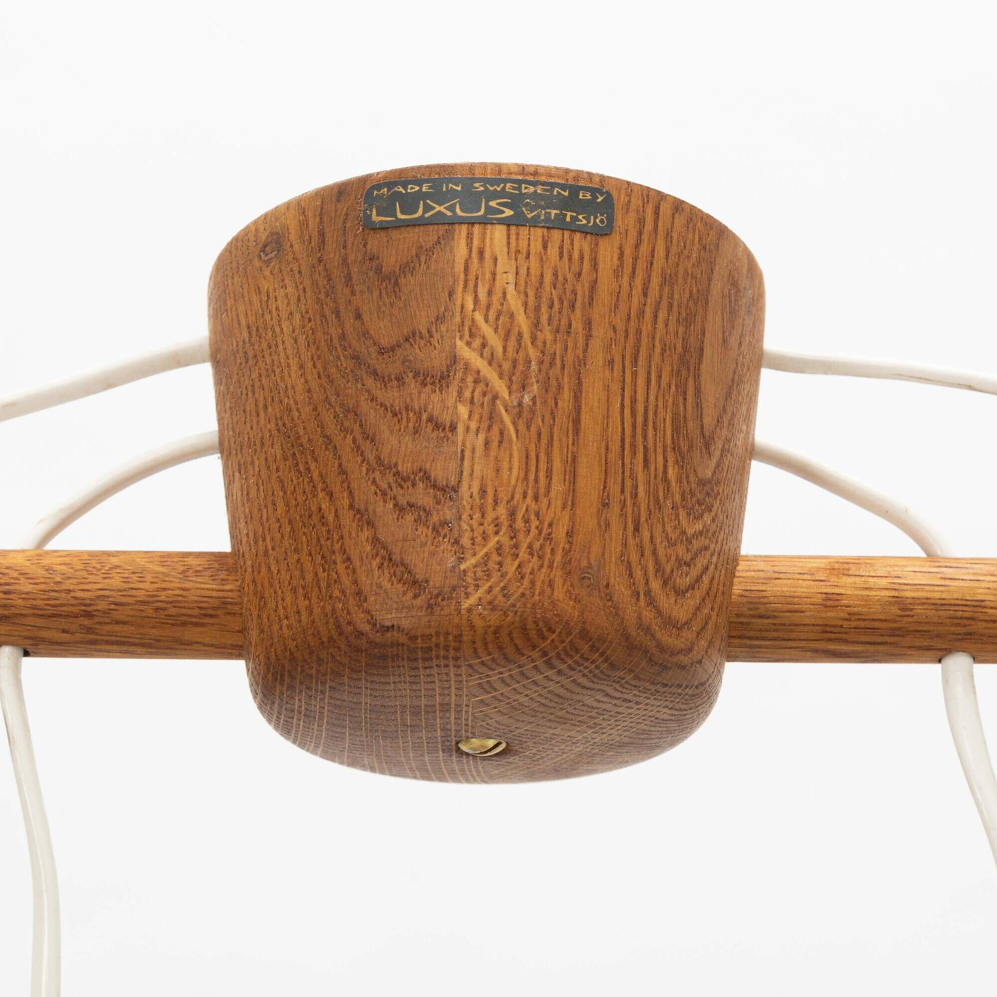 Uno & Osten Kristiansson for Luxus Light - 4 pendant chandelier in oak and glass