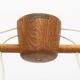 Uno & Osten Kristiansson for Luxus Light - 4 pendant chandelier in oak and glass