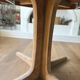 Round oak dining table