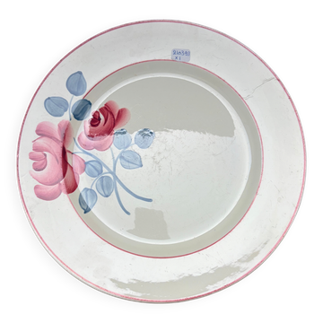 Round vintage plate HBCM hand-decorated 210393