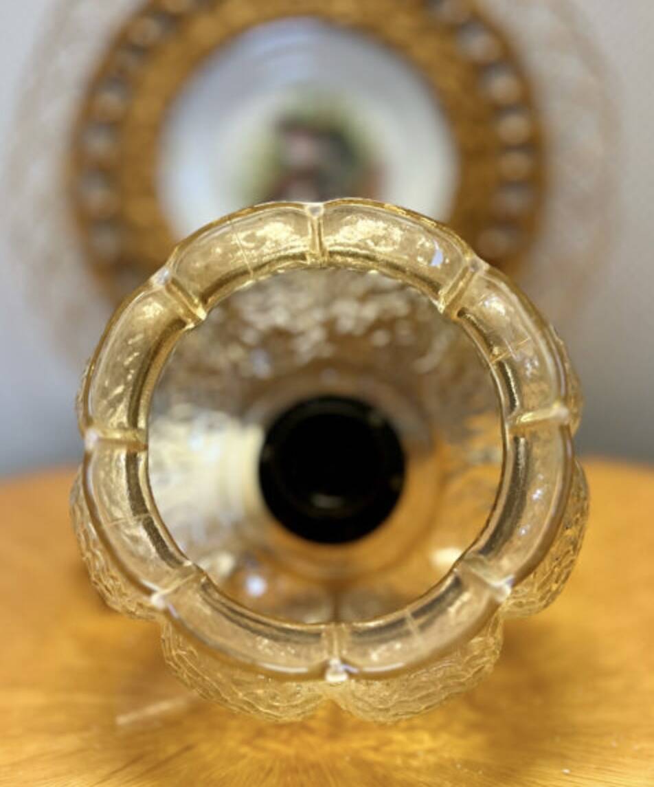 Vintage glass pendant light 1960