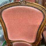 4 x Louis XV chairs fabric + 2