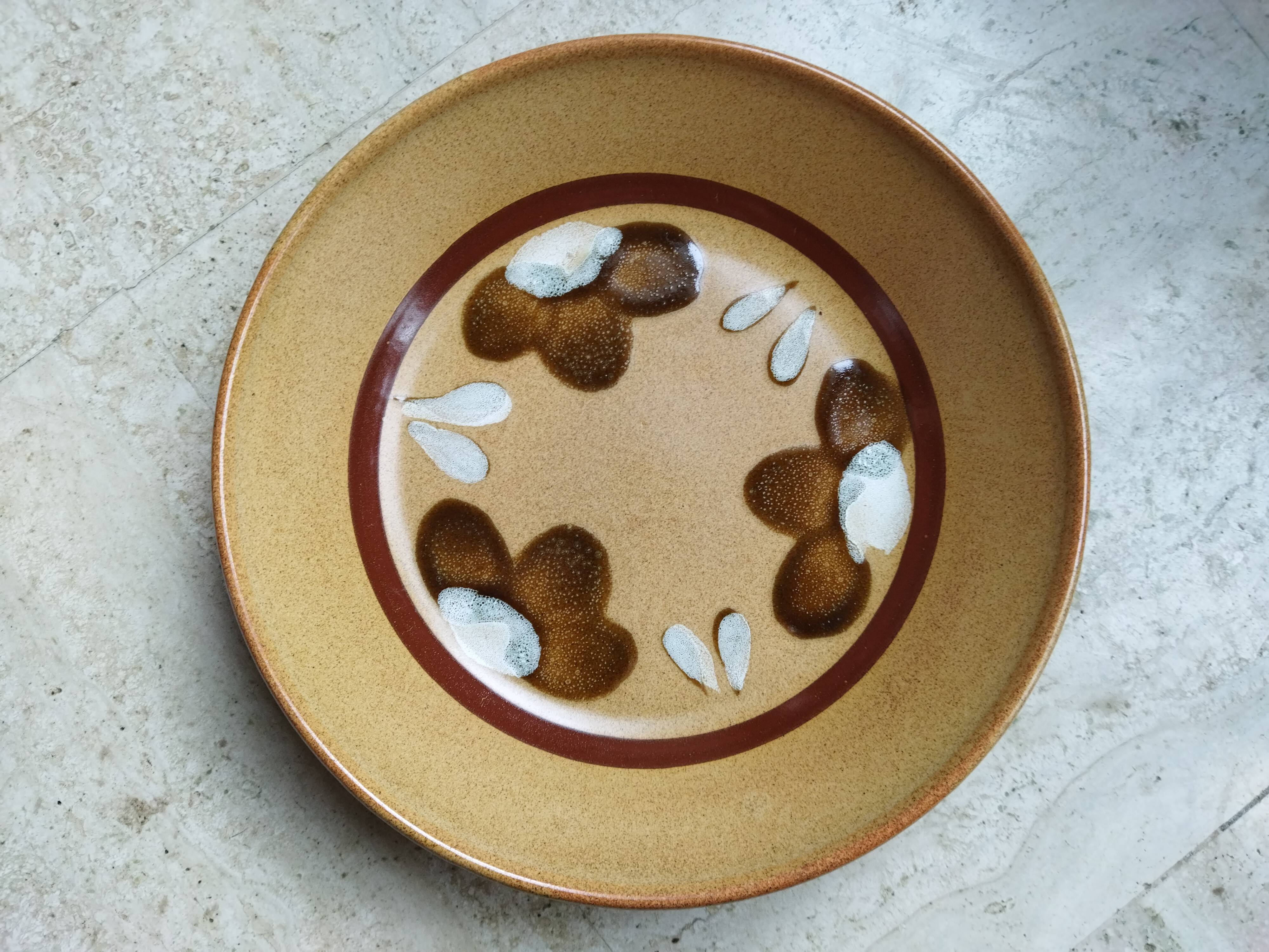 6 Sarreguemines Chamonix calotte plates