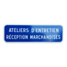 Plaque de signalisation industrielle