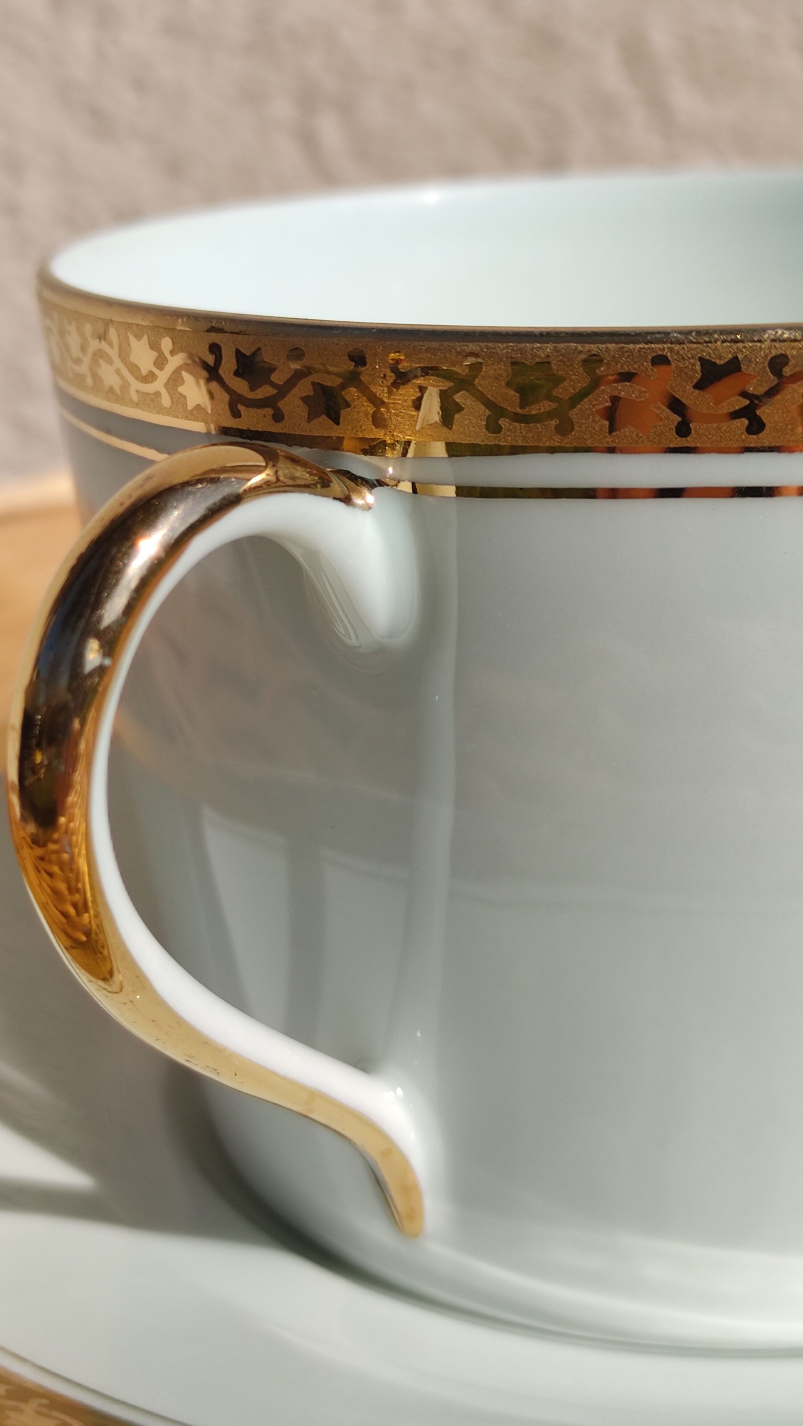 Duo of porcelain tea cups