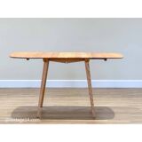 Ercol Folding Table and Four Quaker Chairs by Lucian Ercolani, 1960s