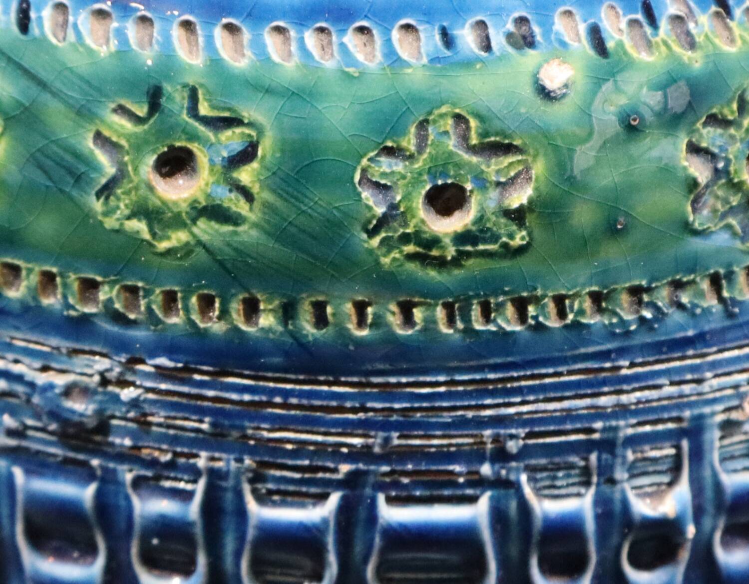 Vintage Bitossi Rimini Blue Vase by Aldo Londi