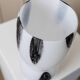 Black and White Hand-Blown Murano Glass Vase by Corso Italia (1980s) – 26 cm tall
