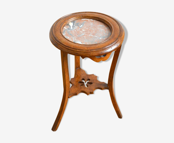 Sellette avec plateau en marbre