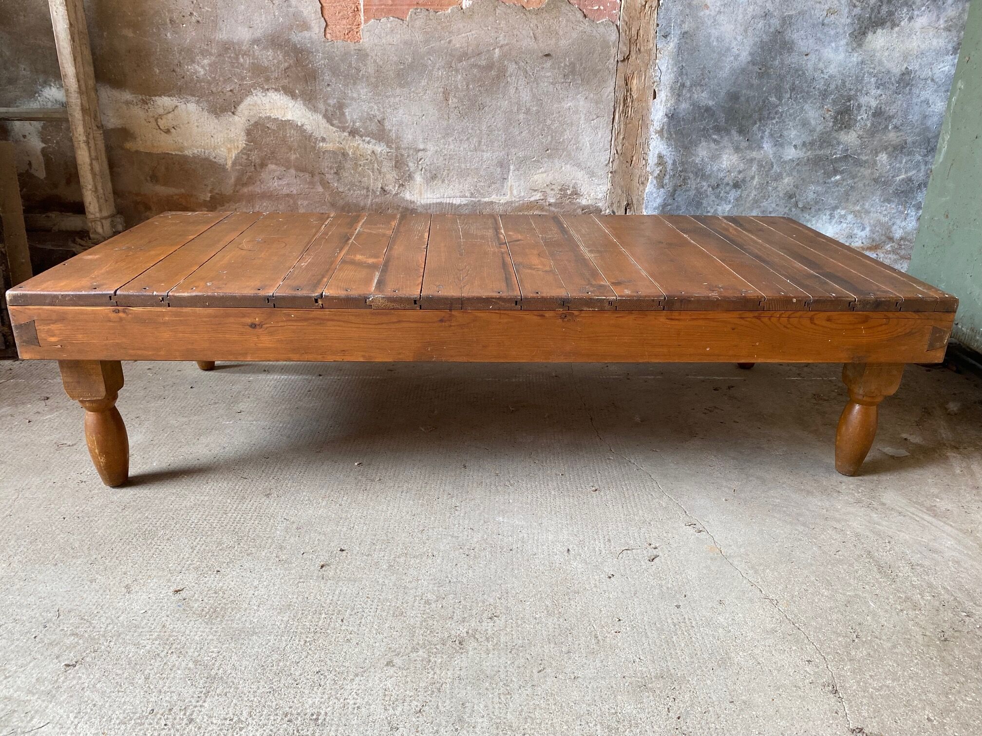 Solid wood coffee table 1950s