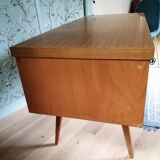 60s desk with compass feet