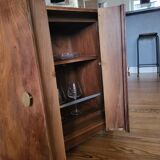 Walnut bar cabinet