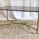 Brass coffee table and smoked glass 60s/70s