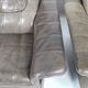 Pair of buffalo leather lounge chair 1970's